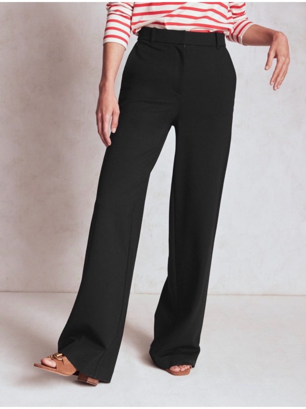 NWT Boden Belgravia Ponte Pants in Black Size 4 Long - Picture 2 of 9